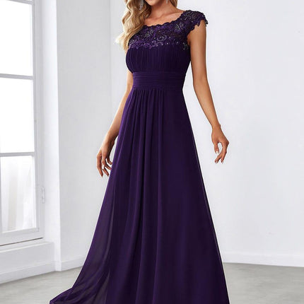 Josephine | Fitted Lace Cap Sleeve Bridesmaid Dress