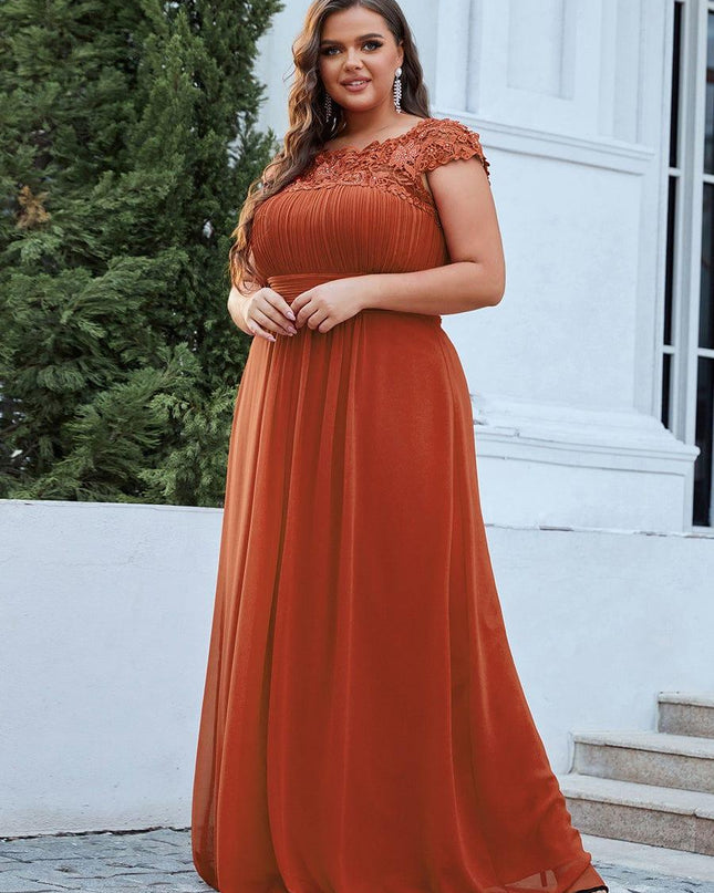 Josephine | Fitted Lace Cap Sleeve Bridesmaid Dress