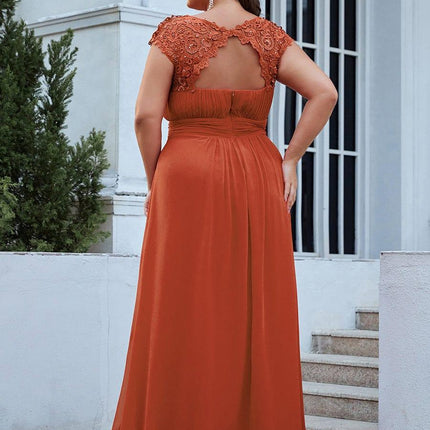 Josephine | Fitted Lace Cap Sleeve Bridesmaid Dress