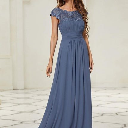 Josephine | Fitted Lace Cap Sleeve Bridesmaid Dress