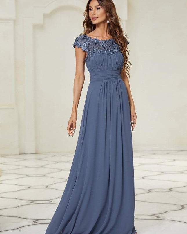 Josephine | Fitted Lace Cap Sleeve Bridesmaid Dress