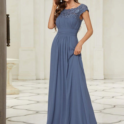 Josephine | Fitted Lace Cap Sleeve Bridesmaid Dress