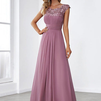 Josephine | Fitted Lace Cap Sleeve Bridesmaid Dress