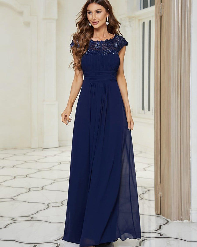 Josephine | Fitted Lace Cap Sleeve Bridesmaid Dress