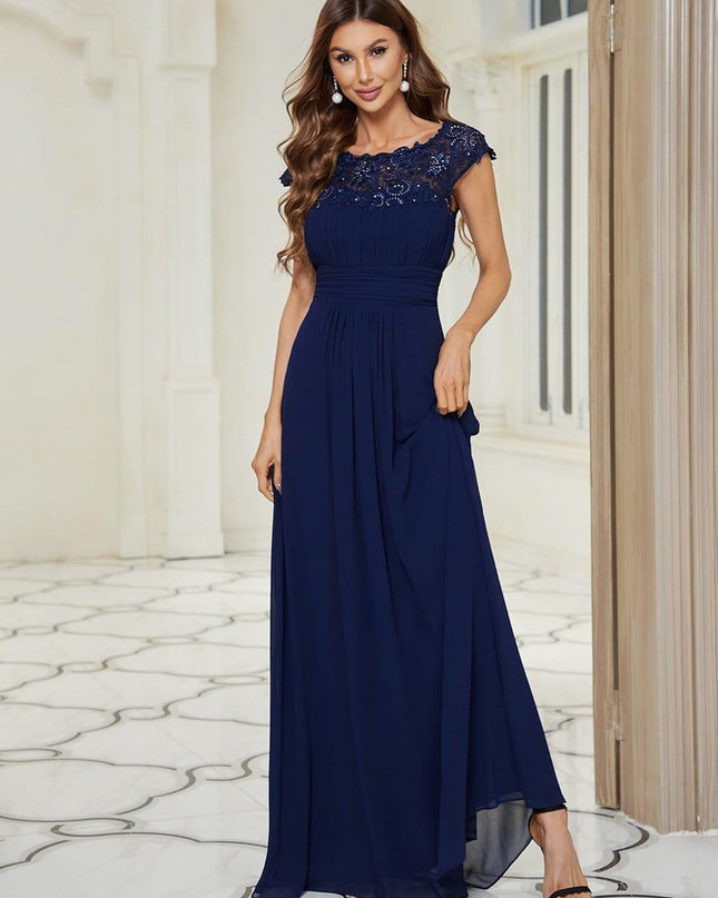 Josephine | Fitted Lace Cap Sleeve Bridesmaid Dress