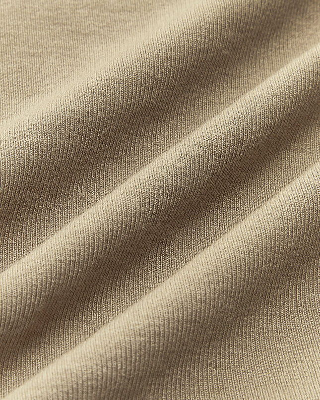 Jovana | Ribbed Knit Asymmetric Long Sleeve T-Shirt