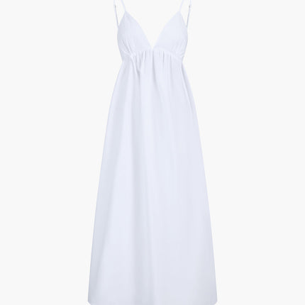 Judith | Backless Relaxed Fit Cotton Long Dress