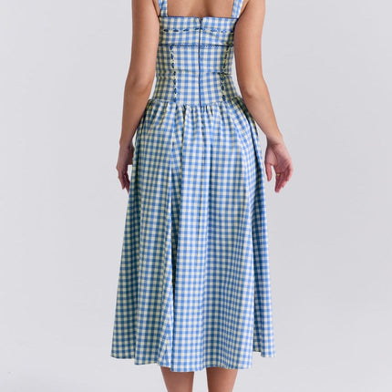 Juno | Fitted Waist Gingham Sundress
