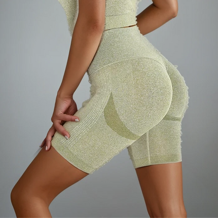 Apex | Seamless Shorts for Women – Sleek Performance - Dark Khaki