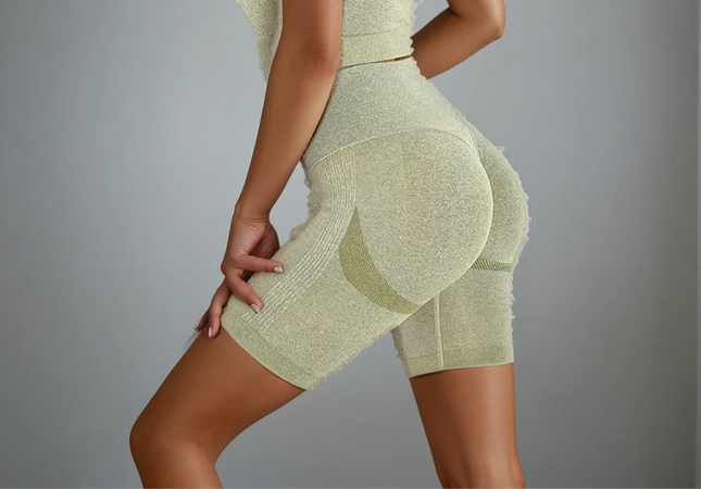 Apex | Seamless Shorts for Women – Sleek Performance - Dark Khaki
