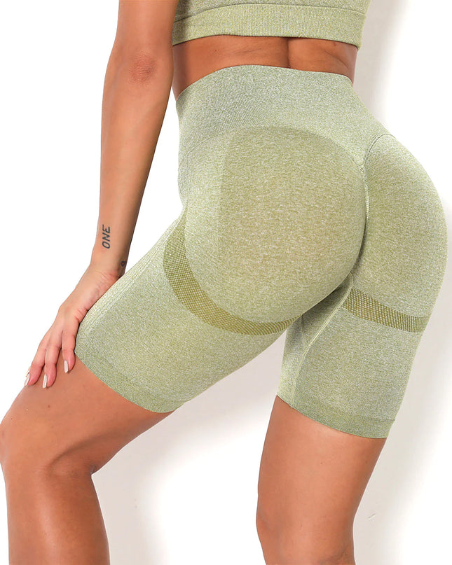 Apex | Seamless Shorts for Women – Sleek Performance - Dark Khaki