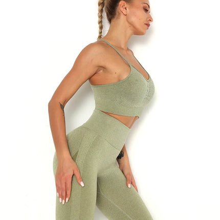 Apex | Seamless Sports Bra – Elevate Your Activewear - Dark Khaki