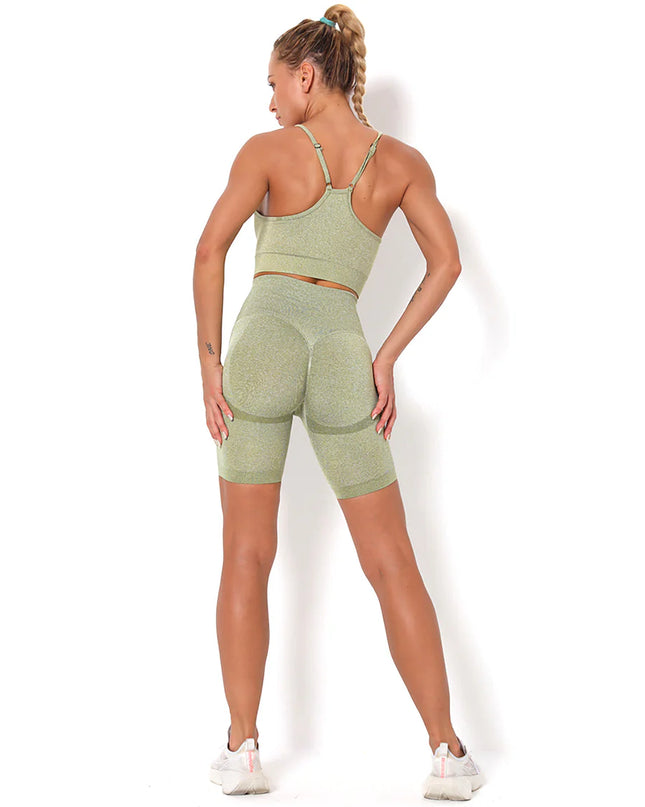 Apex | Seamless Shorts for Women – Sleek Performance - Dark Khaki