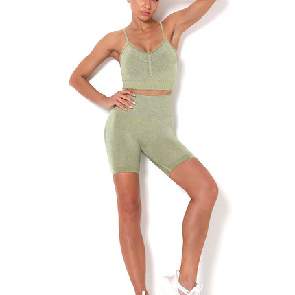 Apex | Seamless Shorts for Women – Sleek Performance - Dark Khaki