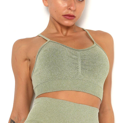 Apex | Seamless Sports Bra – Elevate Your Activewear - Dark Khaki
