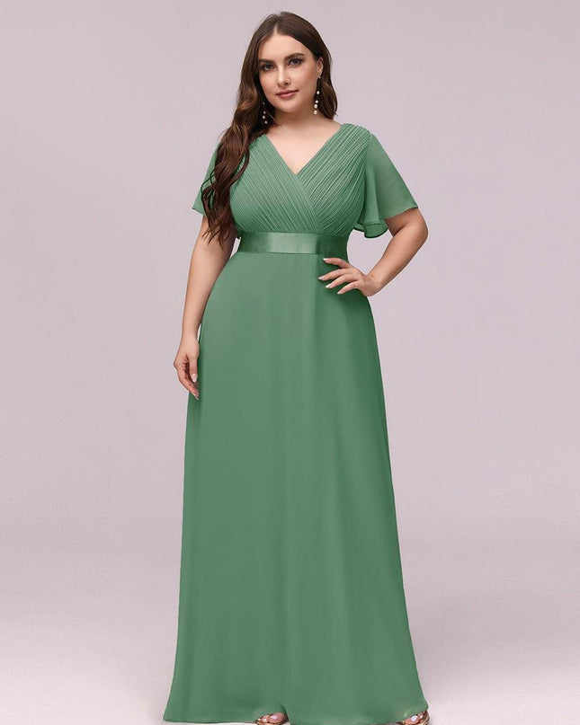 Larissa | Empire Waist Flutter Sleeve Bridesmaid Dress