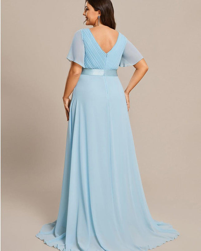 Larissa | Empire Waist Flutter Sleeve Bridesmaid Dress