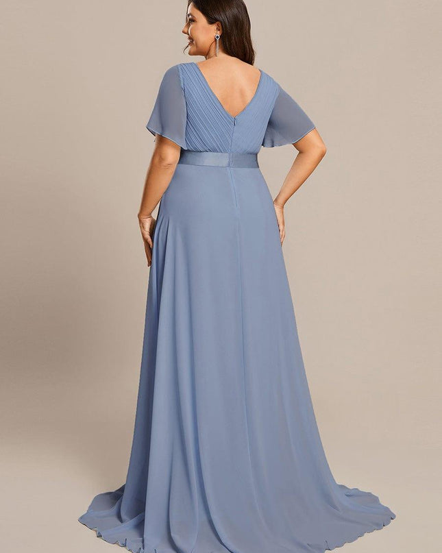 Larissa | Empire Waist Flutter Sleeve Bridesmaid Dress