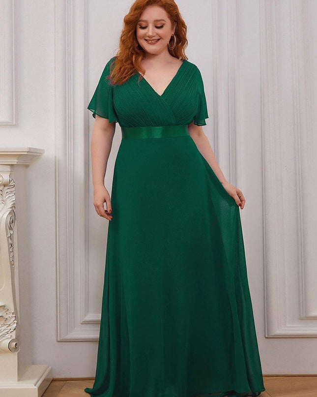 Larissa | Empire Waist Flutter Sleeve Bridesmaid Dress