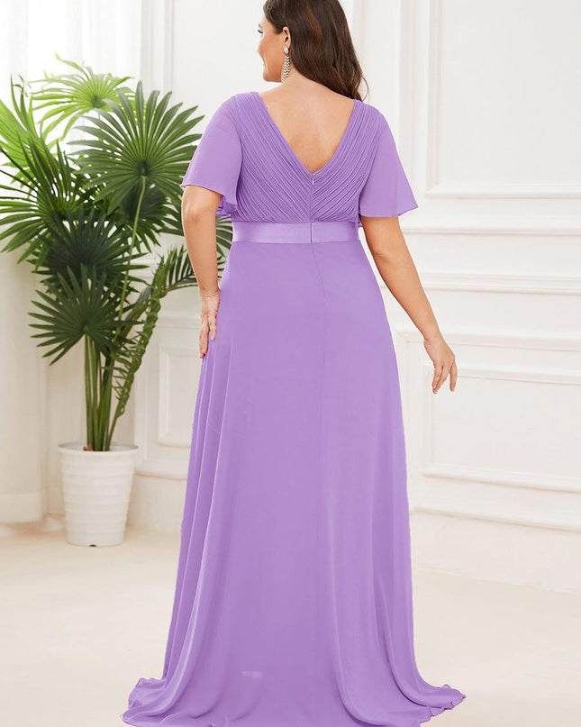 Larissa | Empire Waist Flutter Sleeve Bridesmaid Dress