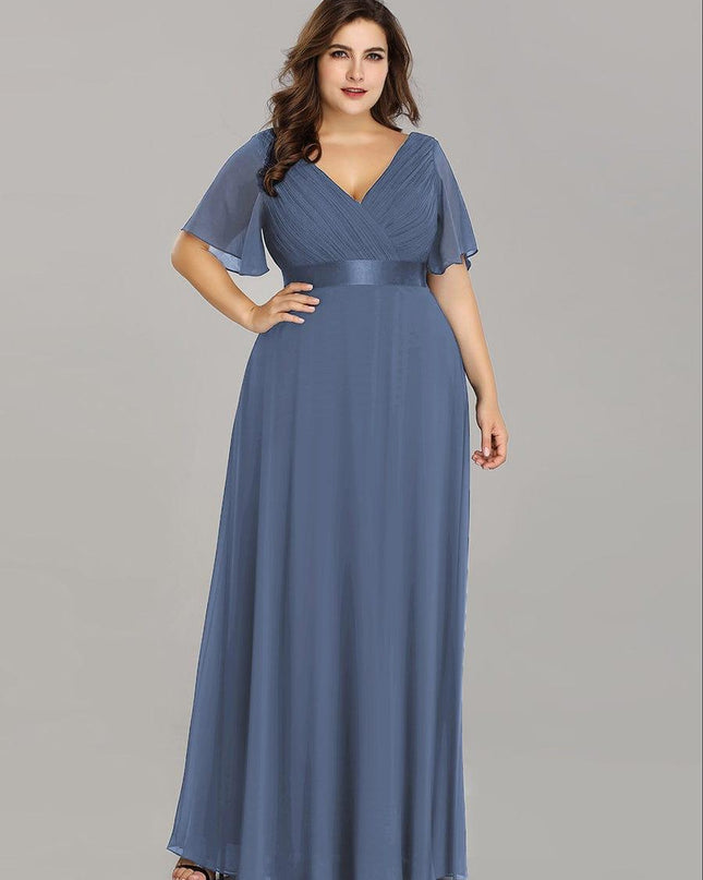 Larissa | Empire Waist Flutter Sleeve Bridesmaid Dress