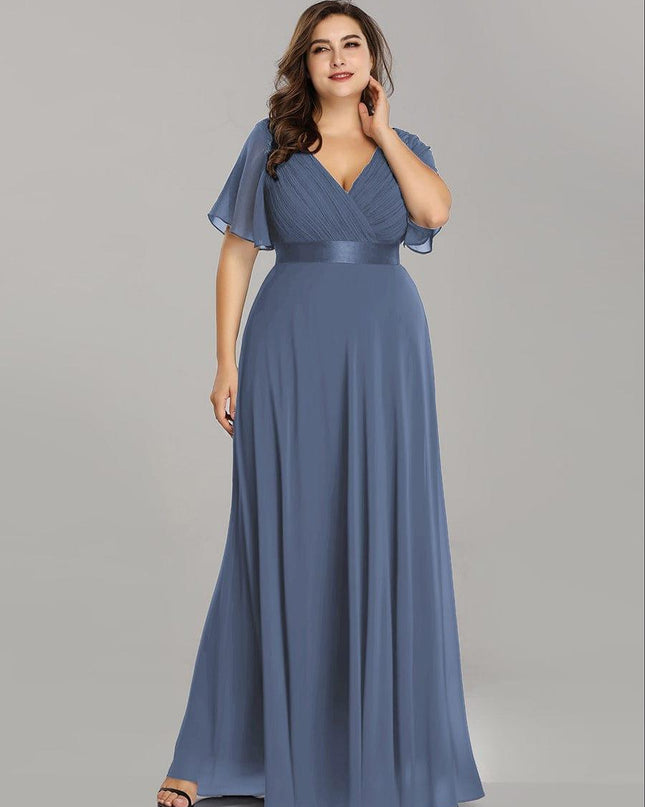 Larissa | Empire Waist Flutter Sleeve Bridesmaid Dress
