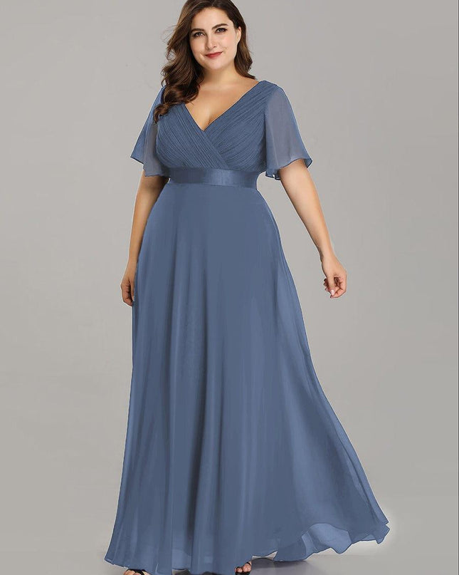 Larissa | Empire Waist Flutter Sleeve Bridesmaid Dress