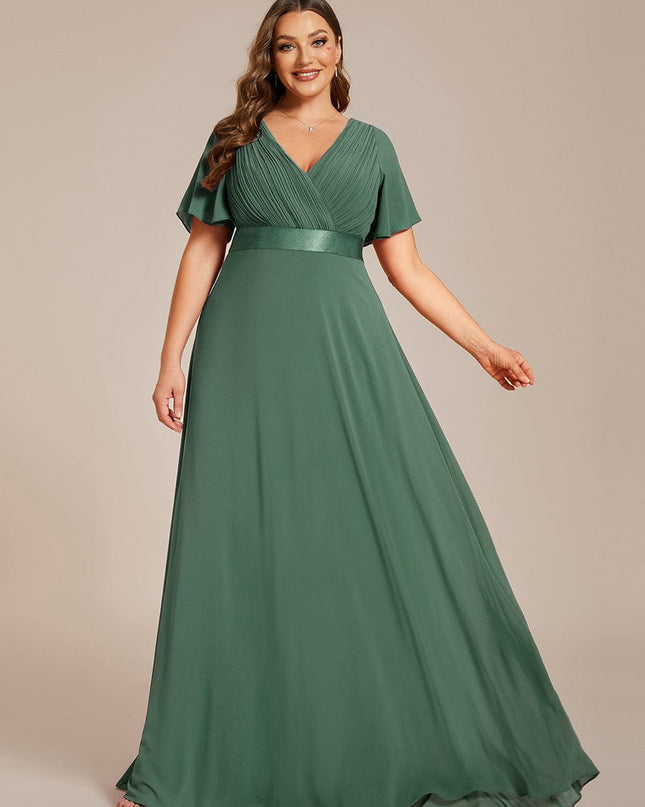 Larissa | Empire Waist Flutter Sleeve Bridesmaid Dress