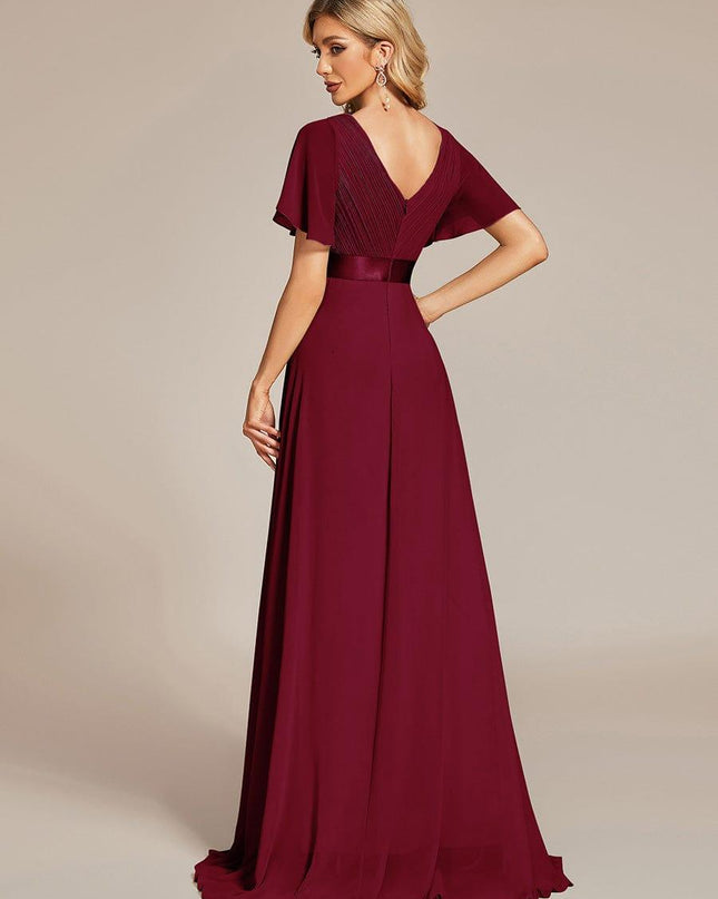 Larissa | Empire Waist Flutter Sleeve Bridesmaid Dress