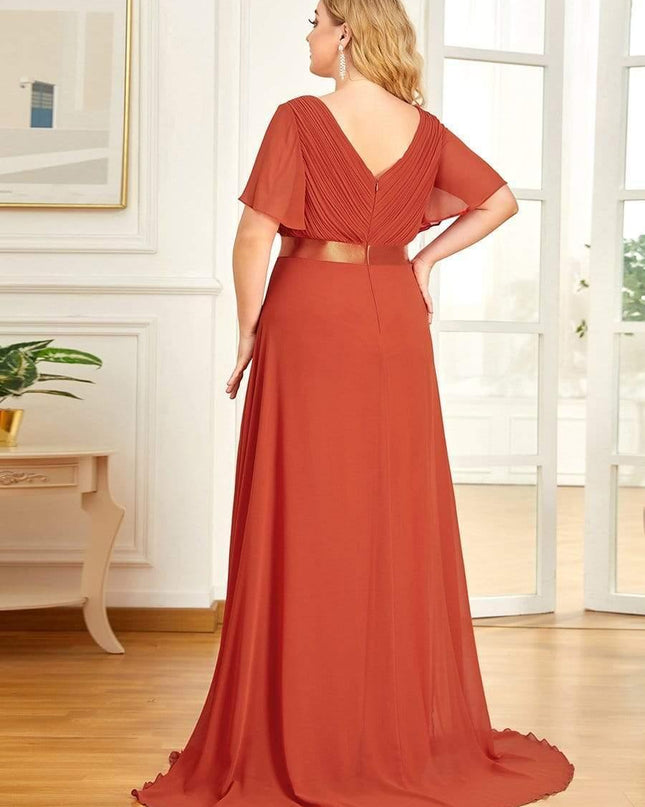 Larissa | Empire Waist Flutter Sleeve Bridesmaid Dress