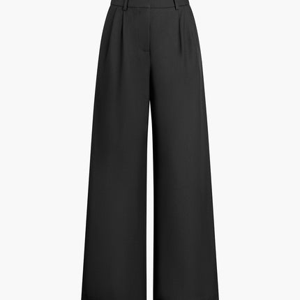 Mara | Autumn Solid Wide-Leg Palazzo Trousers