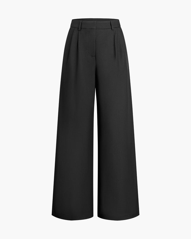 Mara | Autumn Solid Wide-Leg Palazzo Trousers