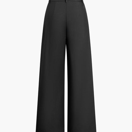 Mara | Autumn Solid Wide-Leg Palazzo Trousers