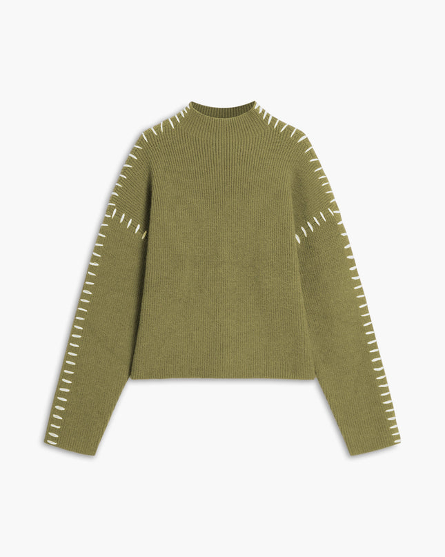 Mara | Oversized Mock Neck Sweater