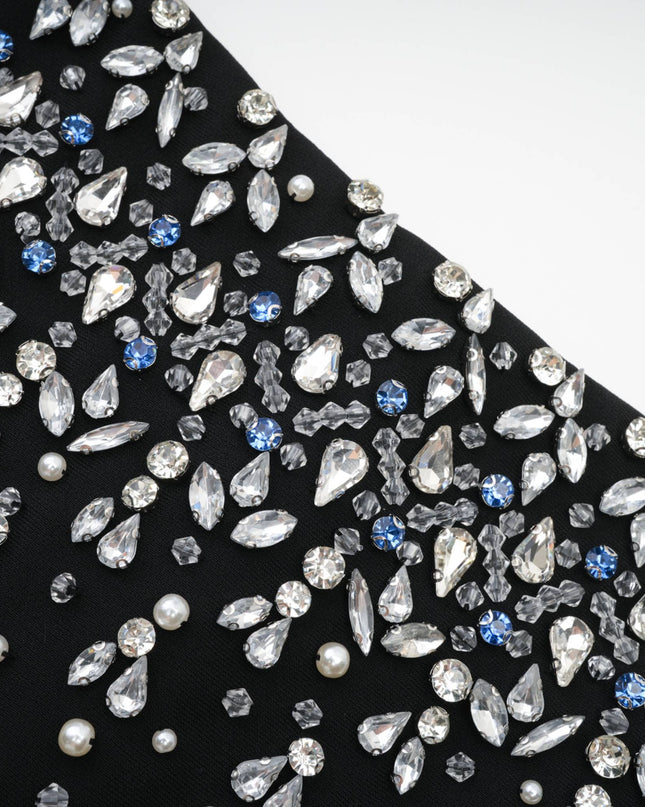 Marina | Sleeveless Off Shoulder Embellished Prom Dress