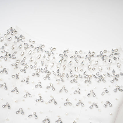 Marina | Sleeveless Off Shoulder Embellished Prom Dress