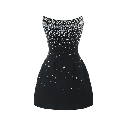 Marina | Sleeveless Off Shoulder Embellished Prom Dress
