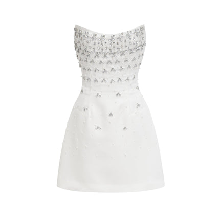 Marina | Sleeveless Off Shoulder Embellished Prom Dress