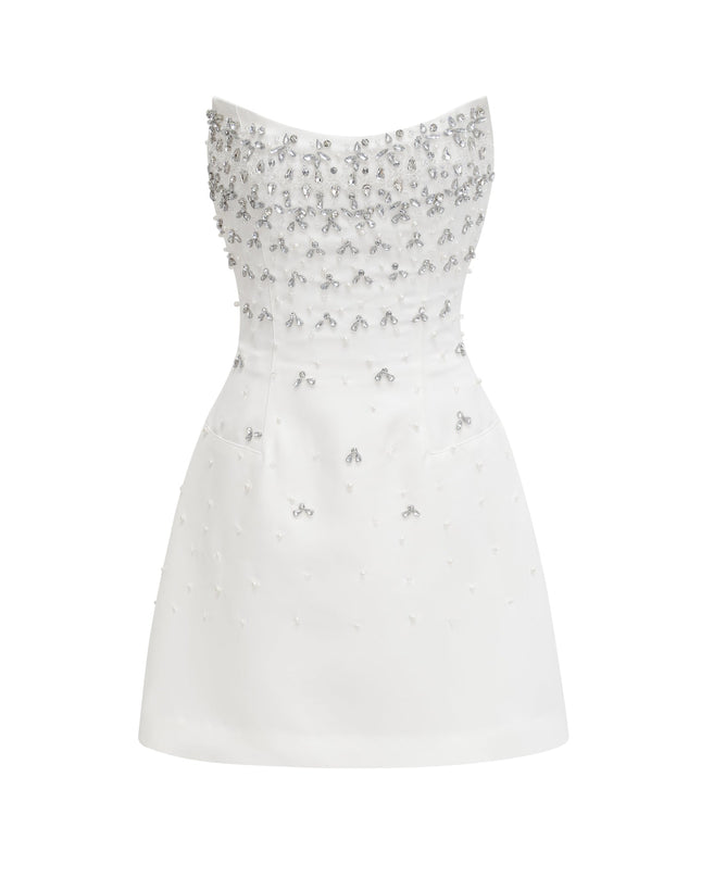 Marina | Sleeveless Off Shoulder Embellished Prom Dress