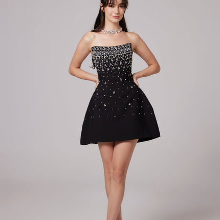 Marina | Sleeveless Off Shoulder Embellished Prom Dress