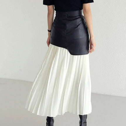 Milana | Asymmetric Pleated Maxi Skirt