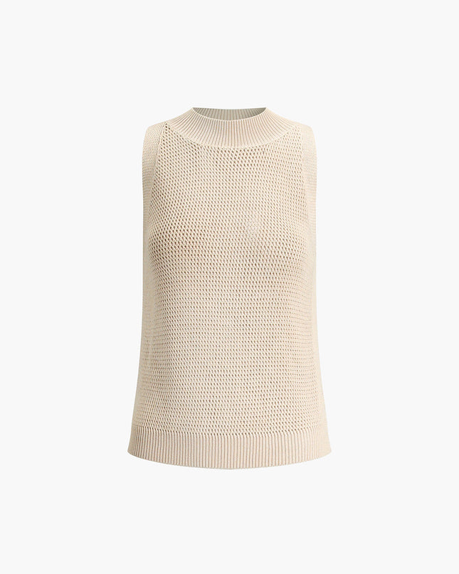 Millicent | Slim Fit Hollow Knit Tank Top Holiday Clothes