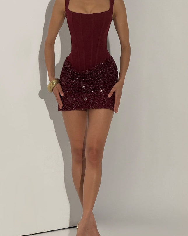 Molly | Fitted Sequin Mini Dress Concert Outfit