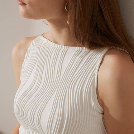 Morgan | Fitted Textured Cami Summer Dress