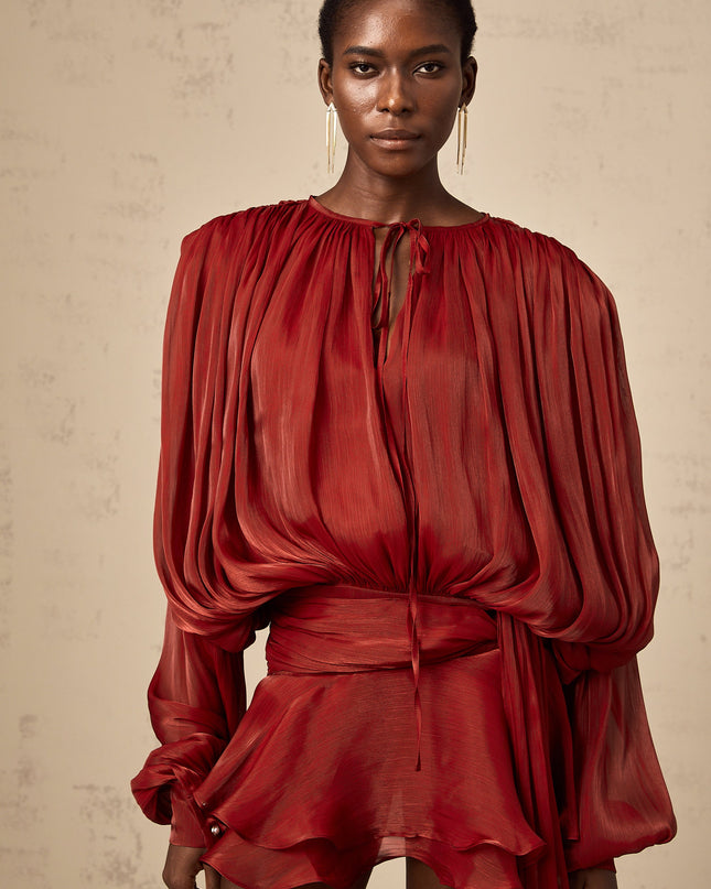 Morgan | Pleated Ruffled Mini Dress Concert Outfit