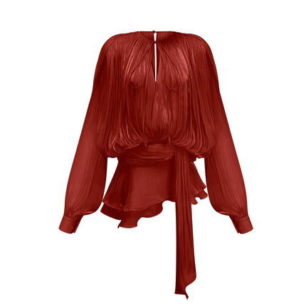 Morgan | Pleated Ruffled Mini Dress Concert Outfit