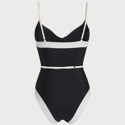 Nicole | Summer High-Cut Stretch One-Piece Swimsuit
