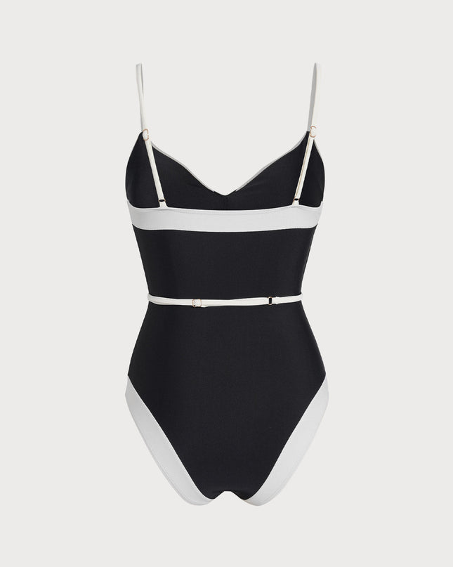 Nicole | Summer High-Cut Stretch One-Piece Swimsuit