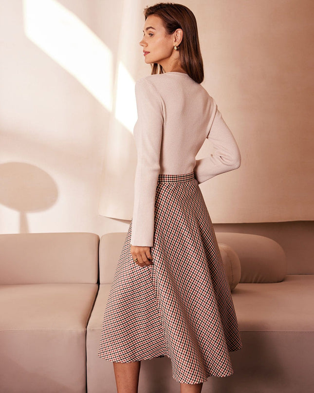 Nina | Fitted Ribbed Button-Up Knit Top