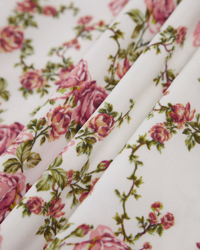 Nora | Fitted Floral Print Midi Sundress